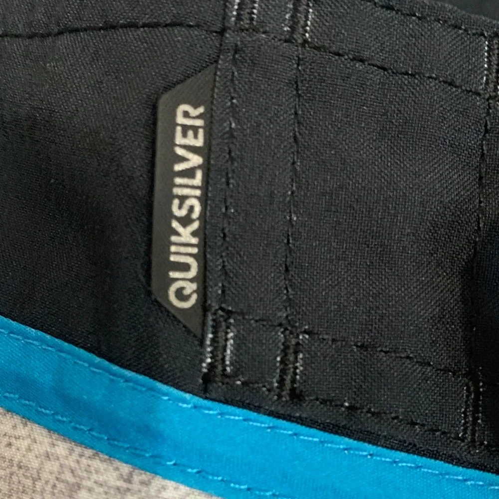 Quiksilver Kids‎ Swim Trunks - Gray and Blue